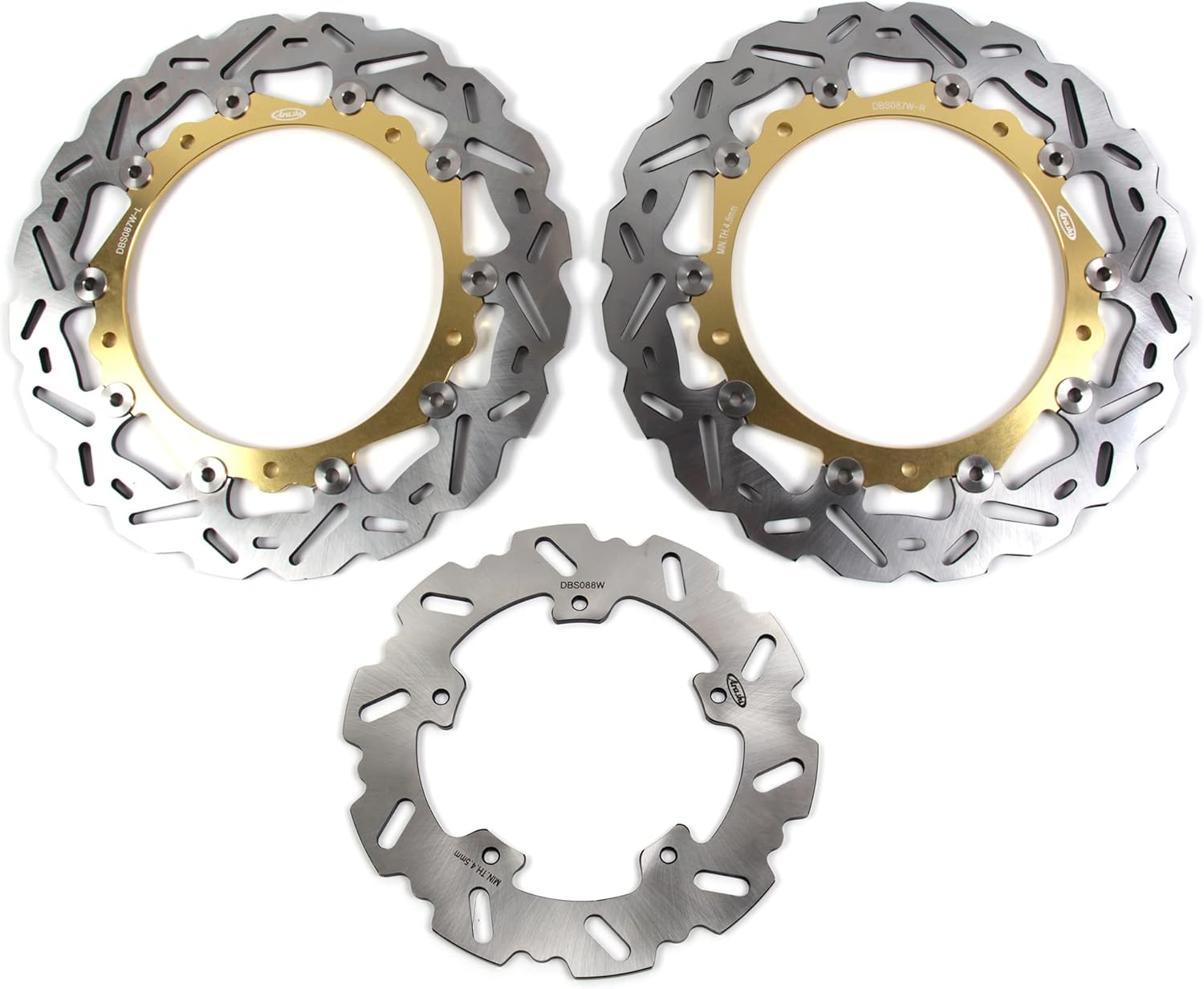 Arashi Rotores de disco de freno delantero y trasero para BMW S1000RR 2009-2018  S1000R 2014-2017 NAKED 2014-2018 Accesorios de repuesto de
