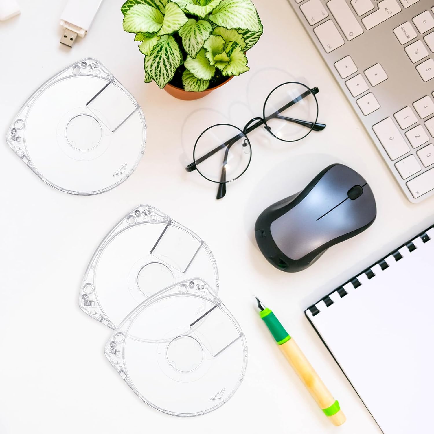 10 fundas de DVD y CD compatibles con UMD carcasa de repuesto de 0.197 in transparente para disco de juego, carcasa de disco compatible con PSP 1000