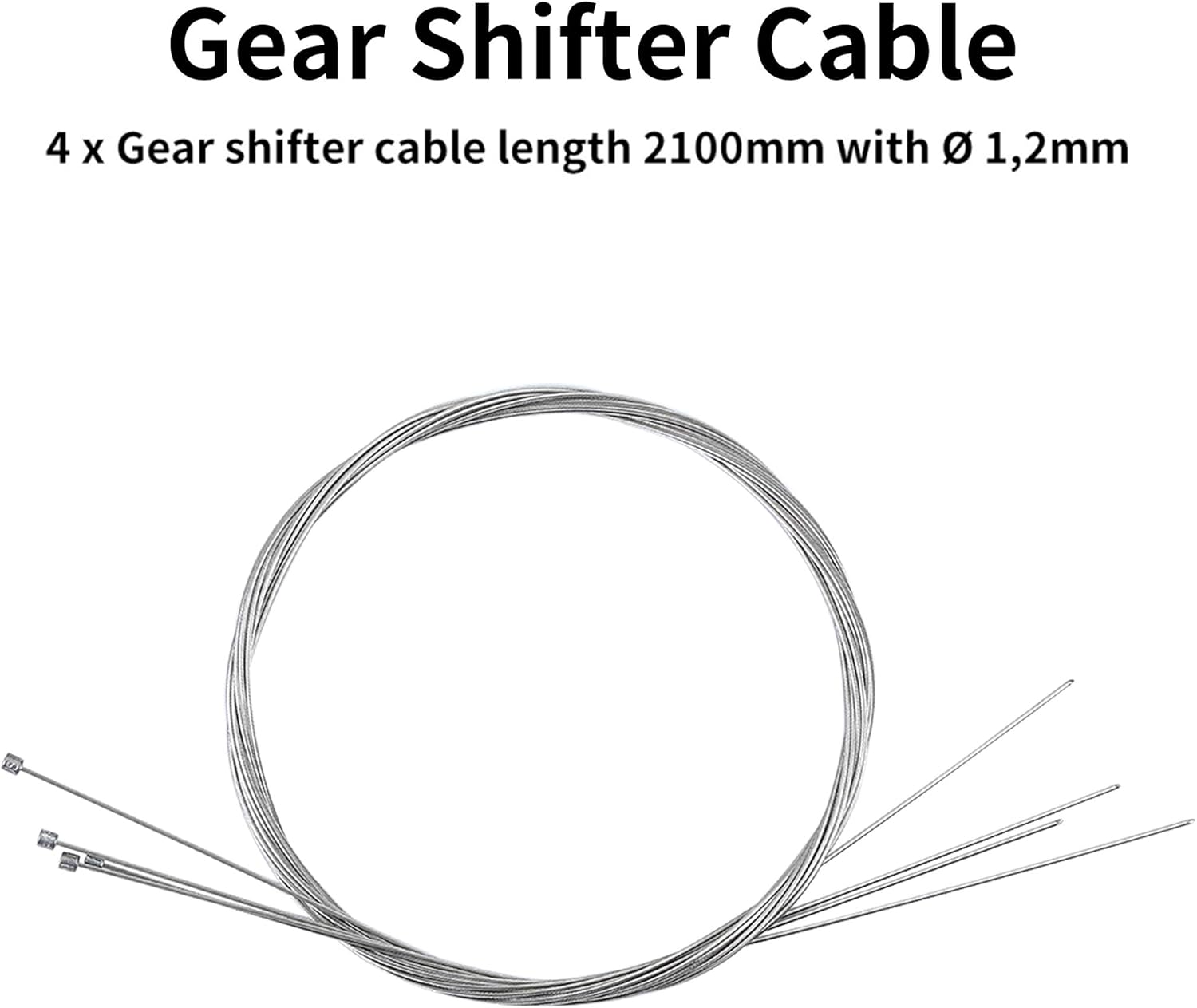 Juego de 2 cables de freno de bicicleta de montaña, cable de cambio universal para bicicleta de montaña, incluye 40 piezas de repuesto interior