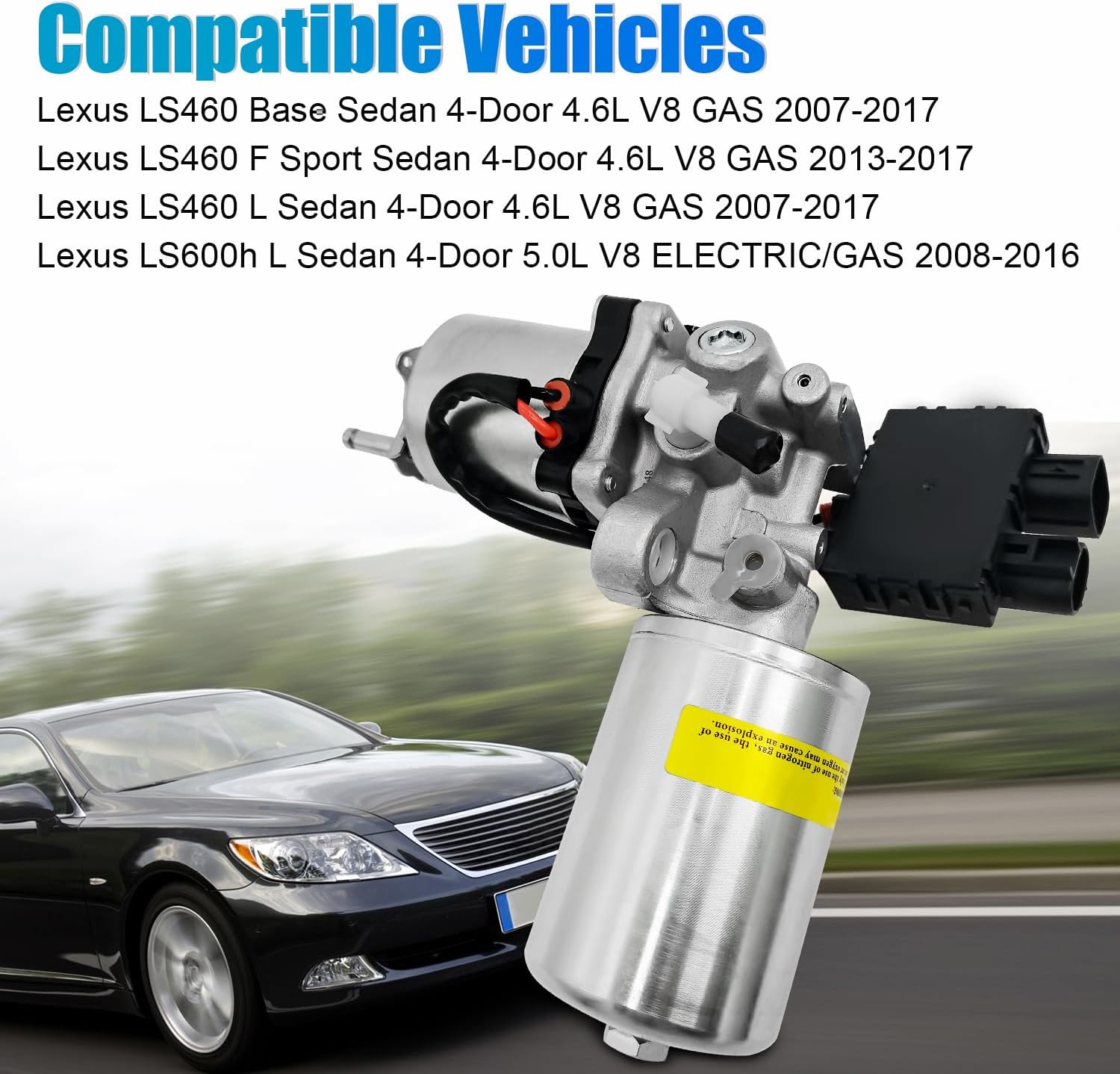 ABS BOMBA Refuerzo de freno compatible con Lexus LS460 LS600h 2007-2017 y 47070-50040, 47070-50020