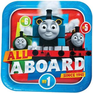 Fun Express – Plato de cena Thomas The Train para cumpleaños – Suministros para fiestas – Vajilla con licencia – Platos y cuencos con licencia – Fun Express – Plato de cena Thomas The Train para cumpleaños – Suministros para fiestas – Vajilla con licencia – Platos y cuencos con licencia –