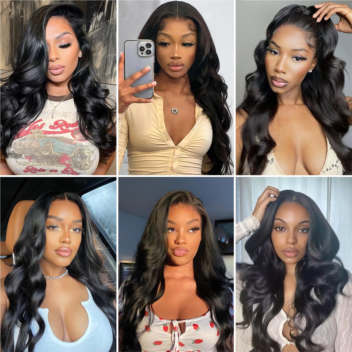 Releek Extensiones con 4 manojos de cabello brasileño ondulado con cierre, 100% cabello humano virgen Remy con cierre de encaje suizo marrón medio,