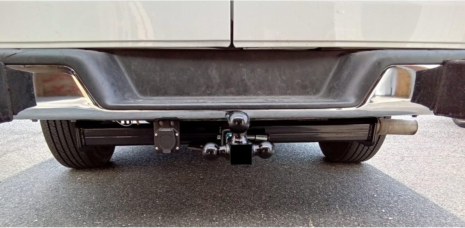KUAFU Enganche de remolque clase 3 de 2 pulgadas compatible con Chevrolet Express 1996-2023 1500 2500 3500 GMC Savana 1500 2500 3500 receptor de