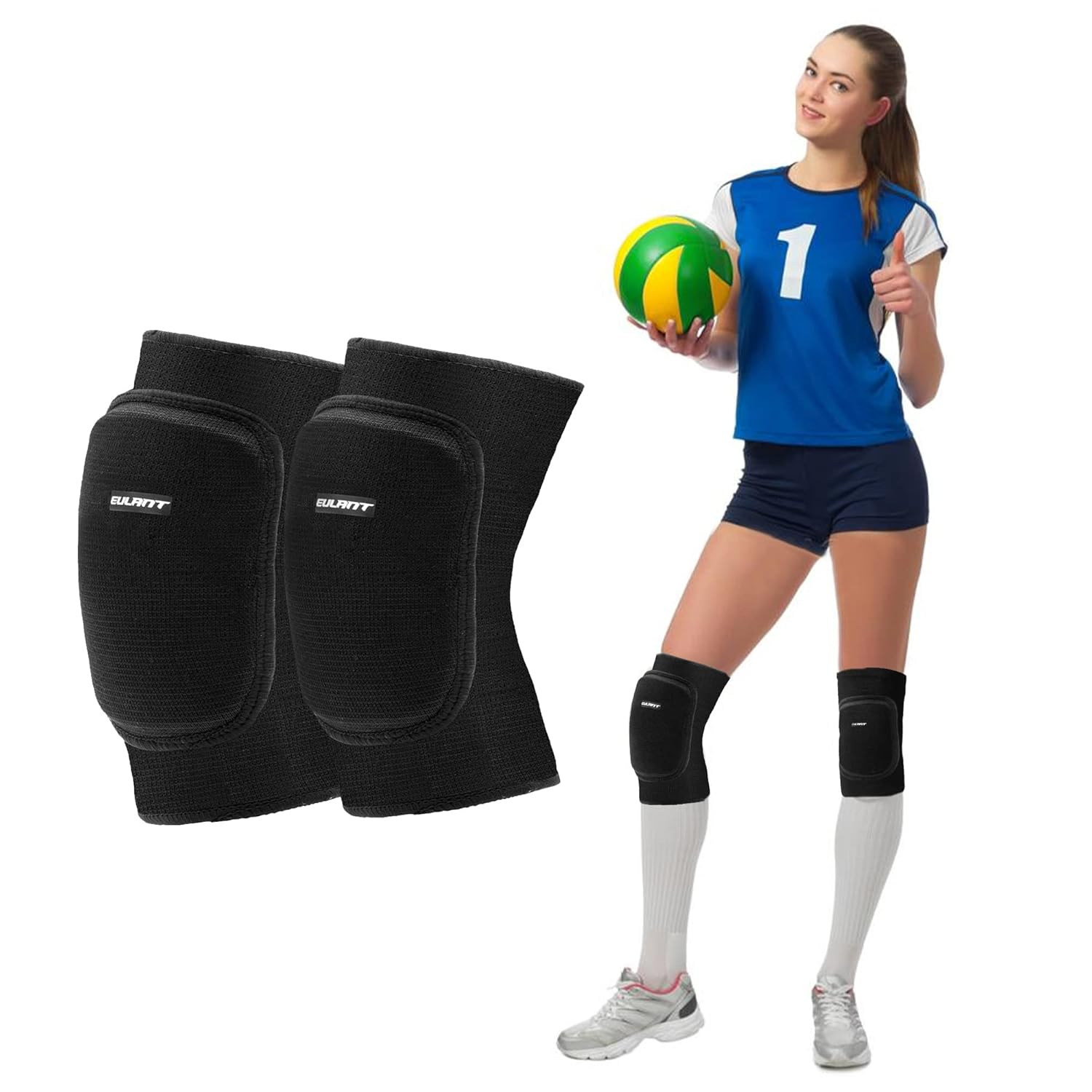 YEEKORO – Rodilleras para niños con almohadillas gruesas, manga de soporte, calentador de rodilla, accesorio protector para niños para correr,