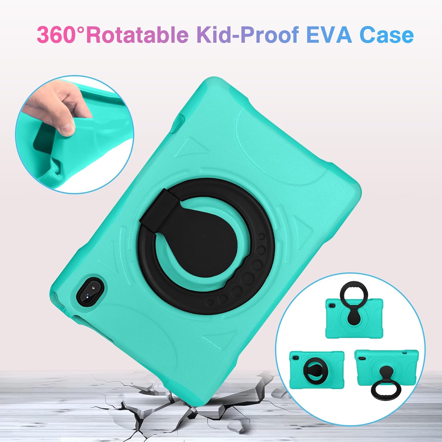 Tableta para niños 2024, tabletas Android 13 de 10 pulgadas para niños pequeños de 12 GB+128 GB 6000 mAh con funda a prueba de golpes, WiFi 5G,