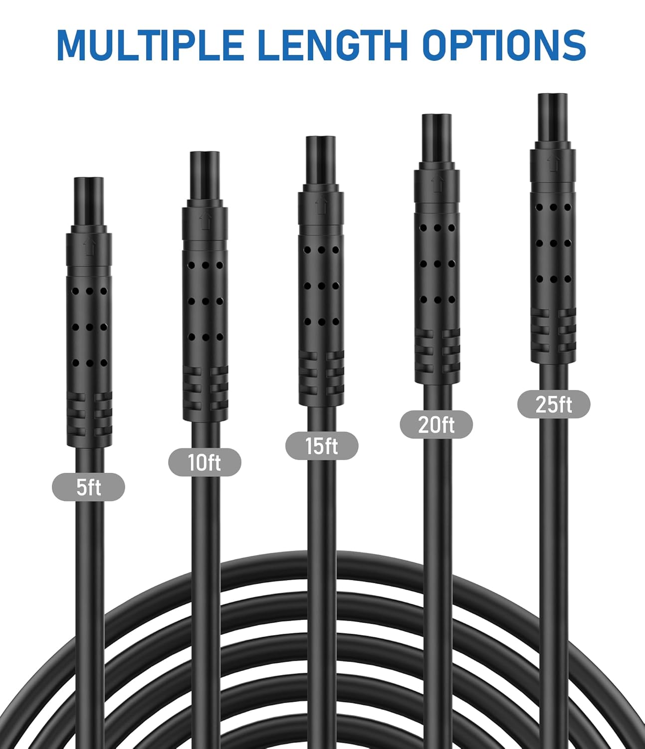 YQMAJIM Cable de extensión de cámara de respaldo de 4 pines, (10 pies 4P) de cobre puro más grueso, cable de extensión de cámara de visión trasera,