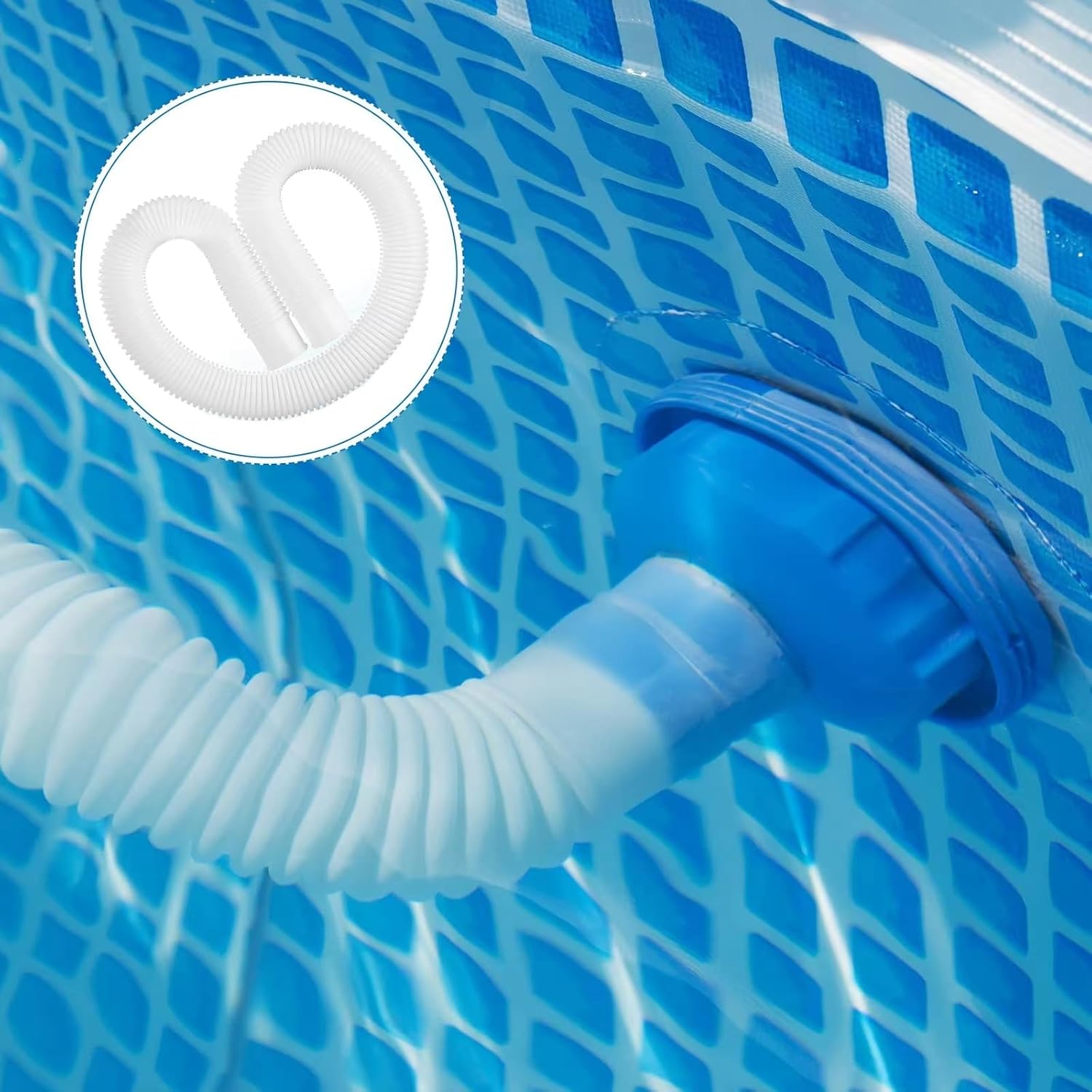 Mangueras de piscina para piscinas sobre el suelo, reemplazo de manguera de bomba de piscina de 1.5 pulgadas x 3 pies, compatible con las partes