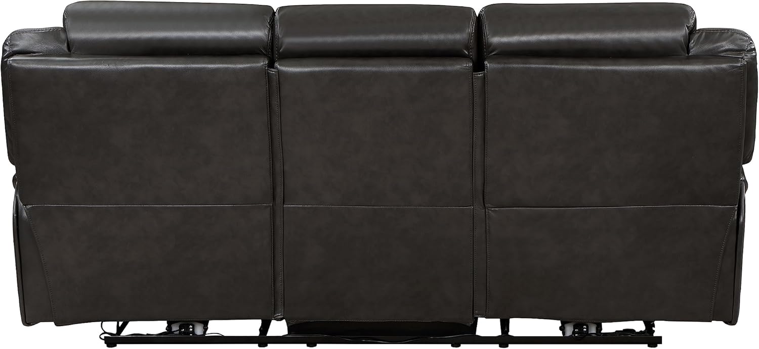 Lexicon Ridgefarm Wall-Hugger Power – Sofá reclinable doble, color gris