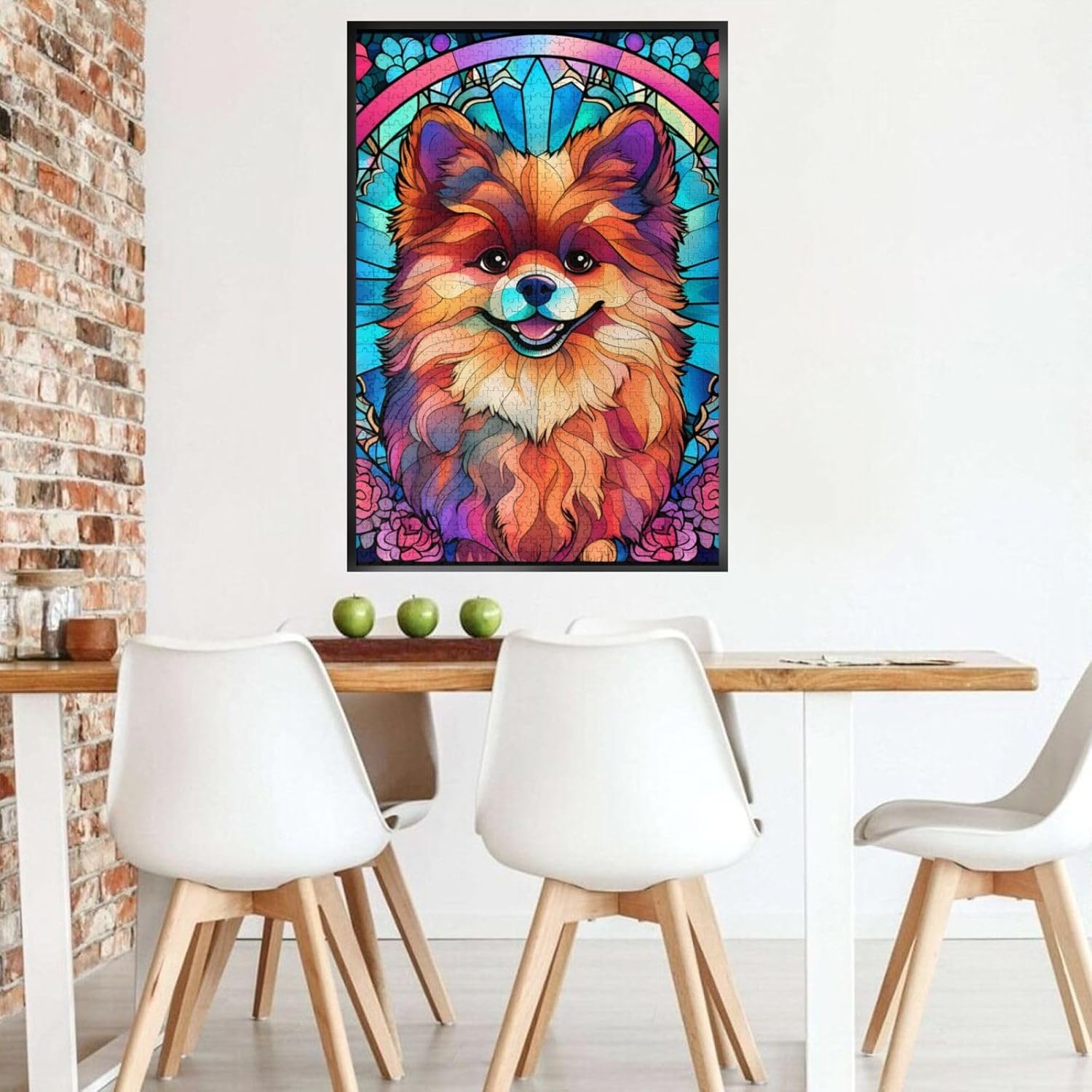 Pomeranian Dogs Lovers – Rompecabezas de madera de 1000 piezas de pintura artística para niños y adultos, cumpleaños, día de la madre, día del