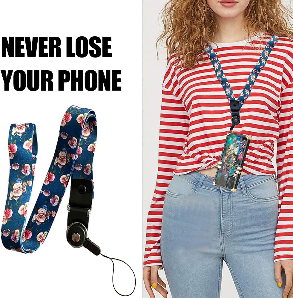 nancheng Funda cuadrada para teléfono Motorola Moto G Stylus 2021 4G Flor