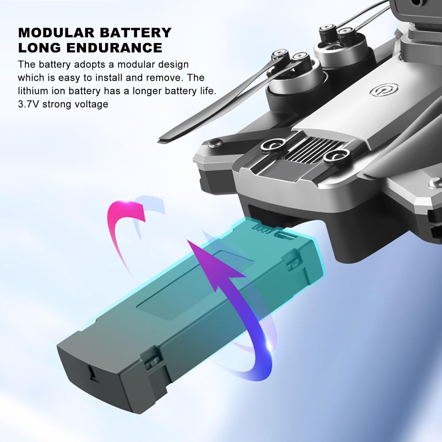 Mini dron RC con cámara dual HD para adultos y niños, S99MAX Cuadricóptero plegable de 4 vías para evitar obstáculos con flujo óptico de 360 , avión