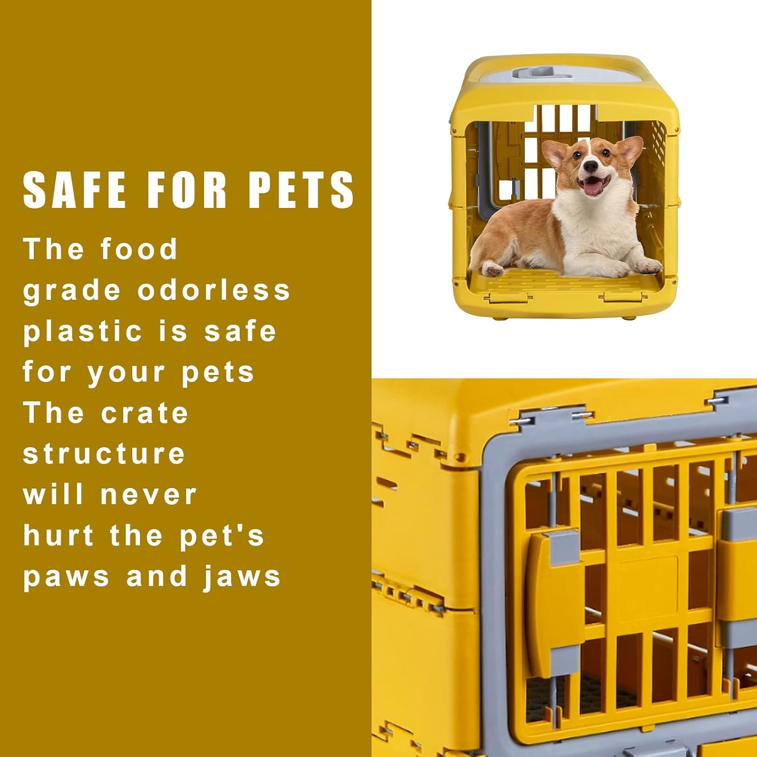 VetMinder – Jaula plegable para cachorros, perrera portátil, 18 pulgadas