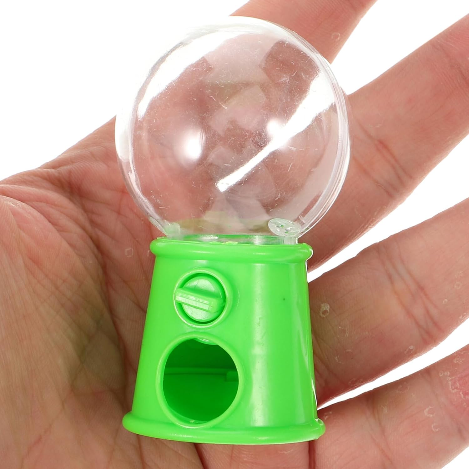 STOBOK Máquina de dulces, 12 unidades divertidas y giratorias, caja de plástico para dulces, dispensador de caramelos, mini máquina de chicles para