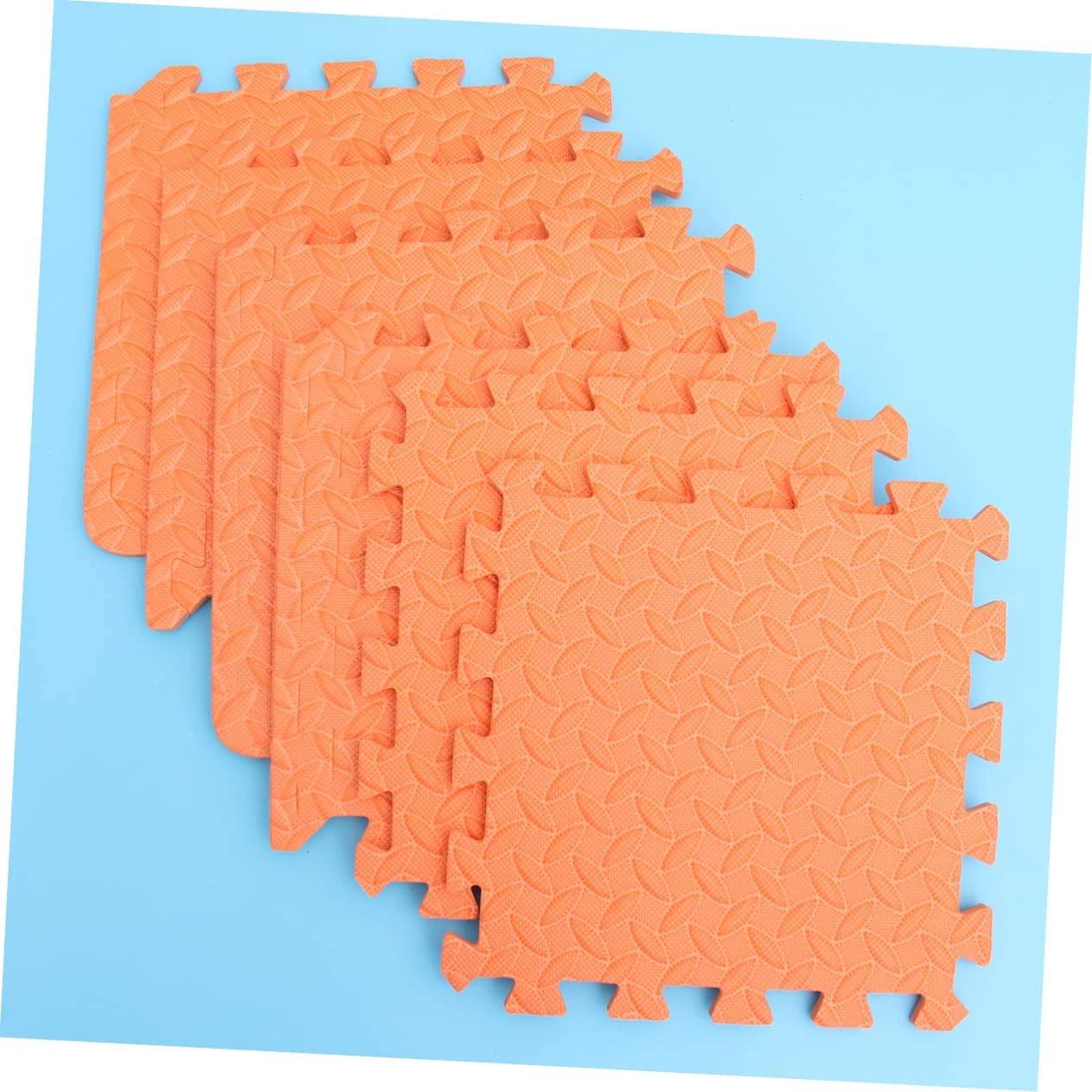 Kisangel Alfombra acolchada para niños, 6 unidades, azulejos de espuma, rompecabezas de piso, tapete extragrande, azulejos de Eva, tapete de