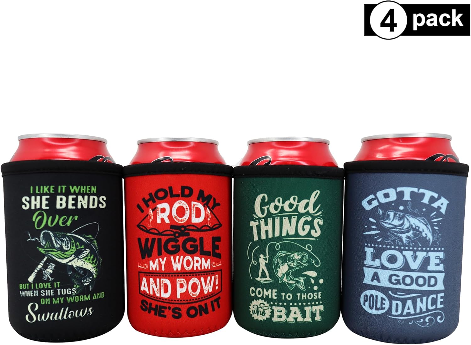 Divertidos Coozies de pesca para hombres, regalos esenciales de pesca para hombres, regalos divertidos para papá para pescadores que lo tienen todo