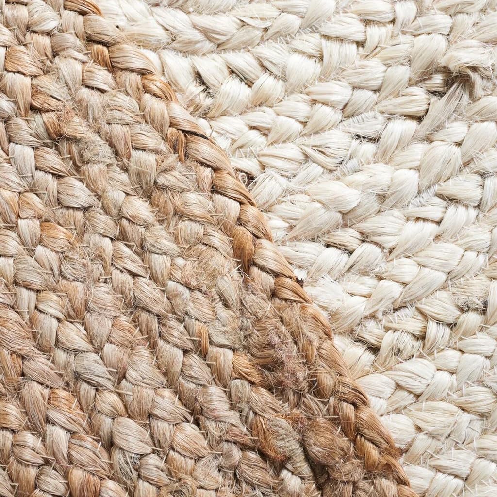 Alfombra redonda de yute natural de 1 x 1 pies, 3 x 3 pies, 6 x 6 pies, 10 x 10 pies para tu sala de estar, alfombra redonda tejida a mano para tu