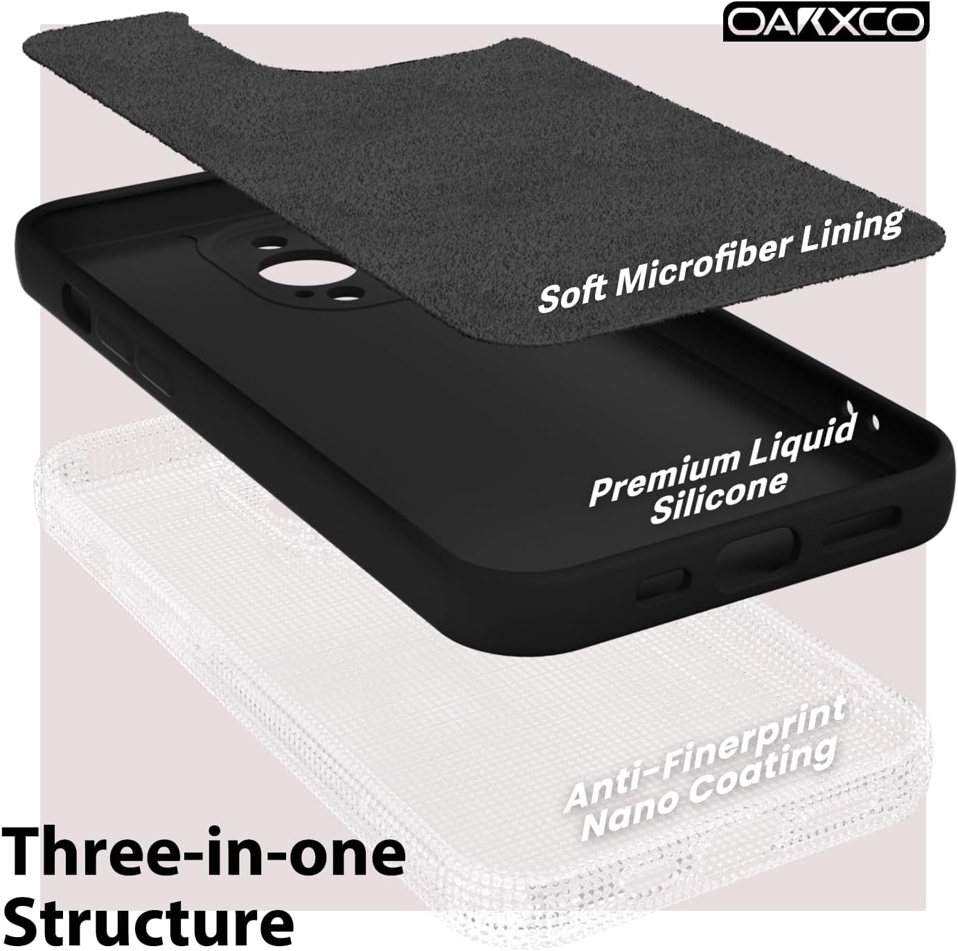Oaxkco – Funda de silicona para iPhone 13 Pro Max con protector de pantalla, para mujeres y niñas, bonita funda protectora con funda de cámara,