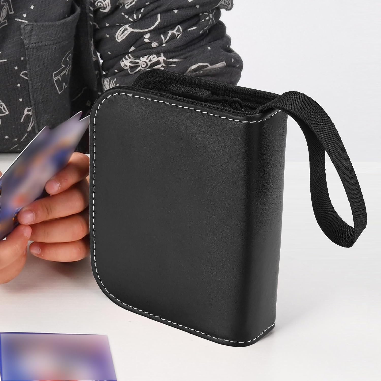Linkinbot Carpeta de tarjetas coleccionables de 2 bolsillos para tarjetas TCG, capacidad para 80 tarjetas con 40 fundas extraíbles, álbumes de