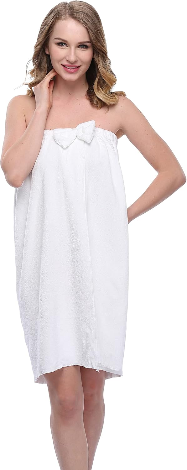Toalla de baño para mujer, bata de baño, ducha, spa, toallas para el cuerpo, toalla de baño ligera con cierre ajustable