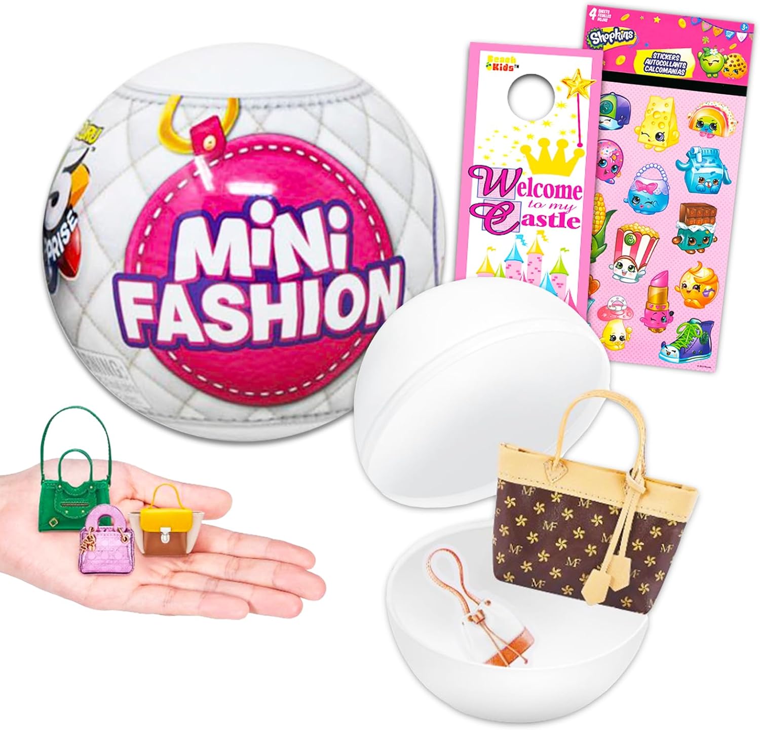 Zuru 5 Surprise Mini Brands Fashion Mystery Set – Paquete con calcomanías Shopkins (Serie de moda)