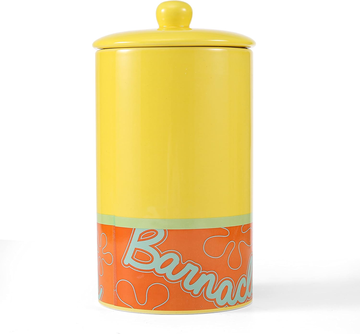 Tarro de golosinas  Tarro de cerámica para perros con tapa, apto para lavavajillas, cilindro de almacenamiento de alimentos para perros de Bob