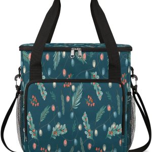 FengQuGou Bolsa de café de Navidad con guirnalda de piñas y piñas, bolsa de transporte de viaje, bolsa de almacenamiento compatible con Keurig FengQuGou Bolsa de café de Navidad con guirnalda de piñas y piñas, bolsa de transporte de viaje, bolsa de almacenamiento compatible con Keurig