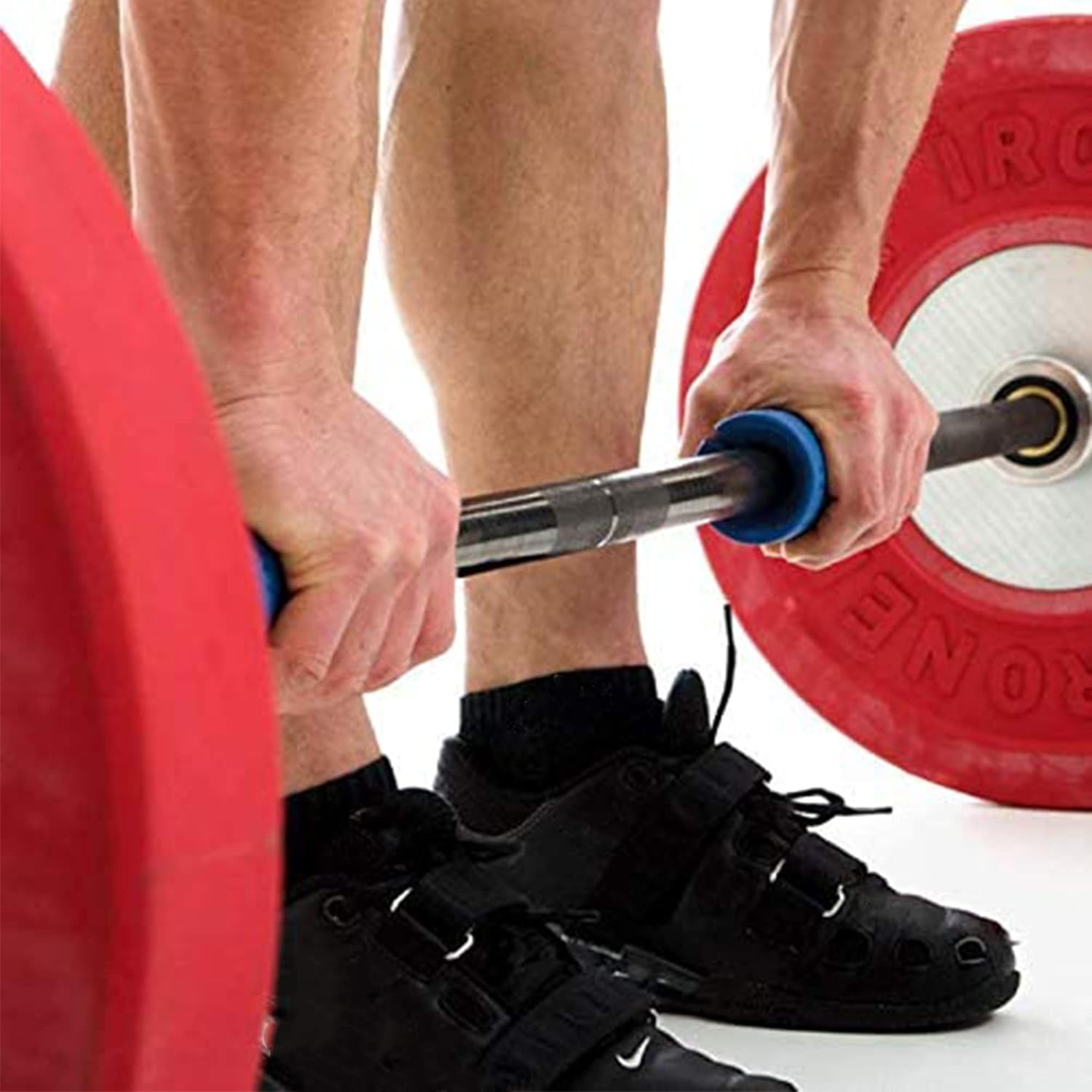 IADUMO Barbell Grips – Adaptador de brazo grueso para mancuernas con goma de silicona de alta densidad, agarres de barra para levantamiento de