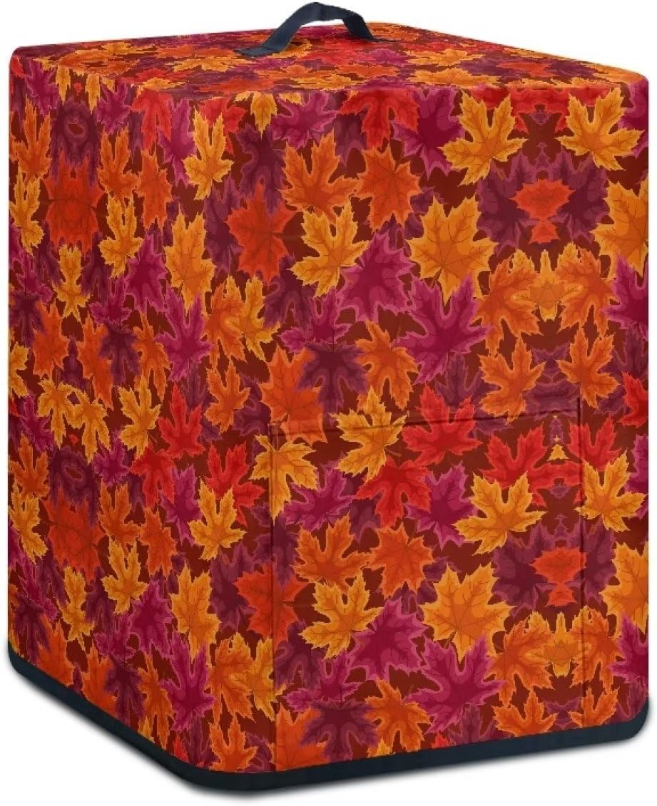Cubierta antipolvo para olla de hojas de arce para freidora de aire, cubierta de olla a presión con mango superior, cubierta para olla arrocera para