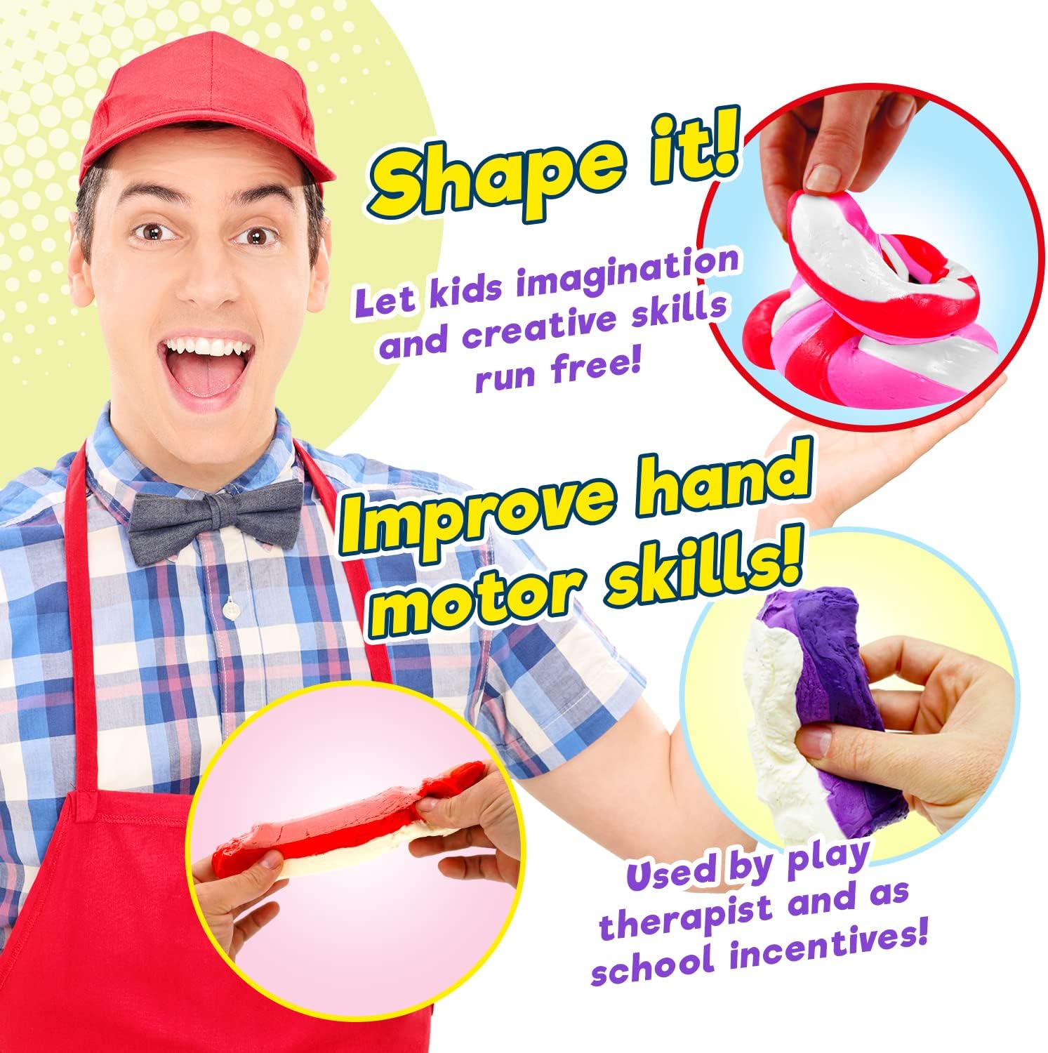 JA-RU Masilla de slime para helado (1 juguete) Masilla de caramelo súper blanda para niños. Juguete para aliviar el estrés. Productos sensoriales