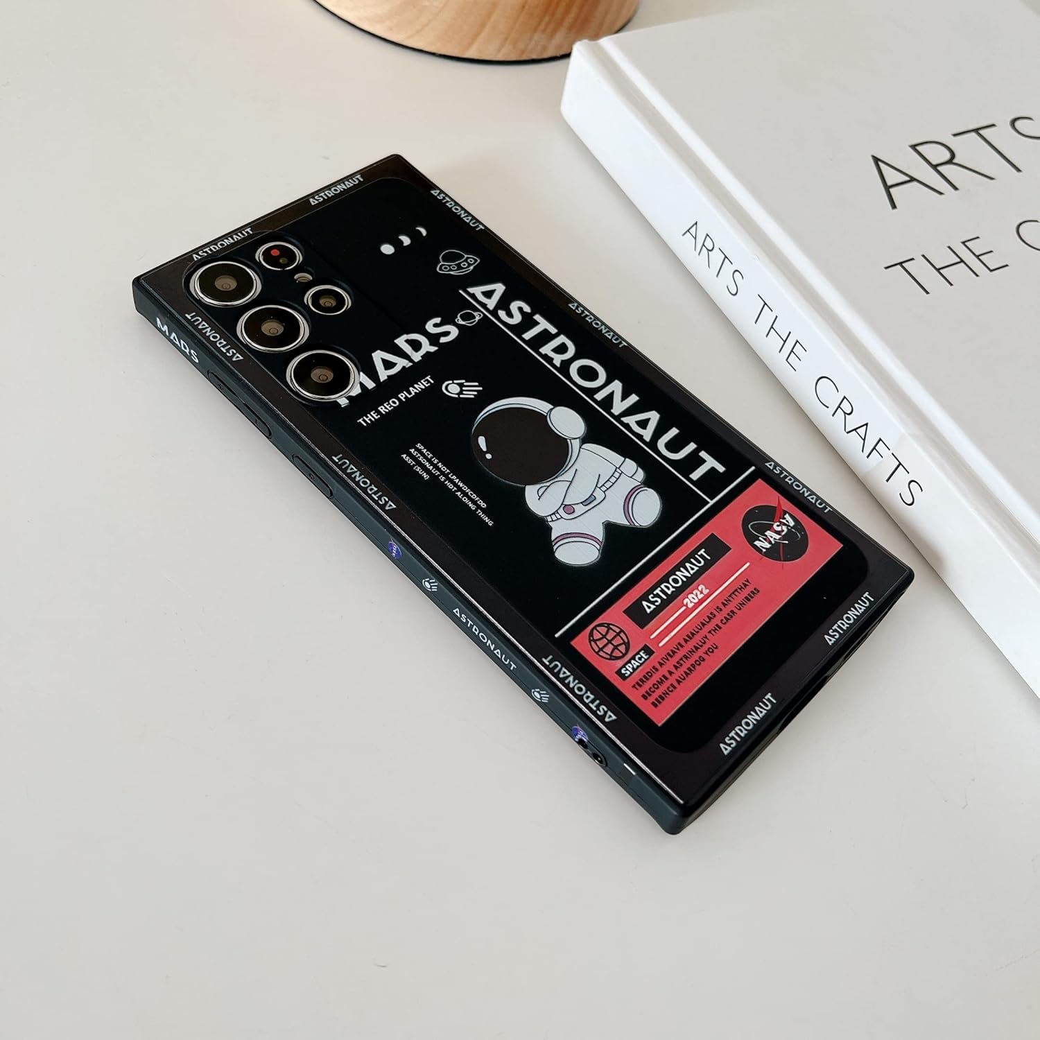 Yonds Queen Funda ultra linda para Samsung Galaxy S23, diseño de cohete espacial y luna de dibujos animados, funda protectora a prueba de golpes