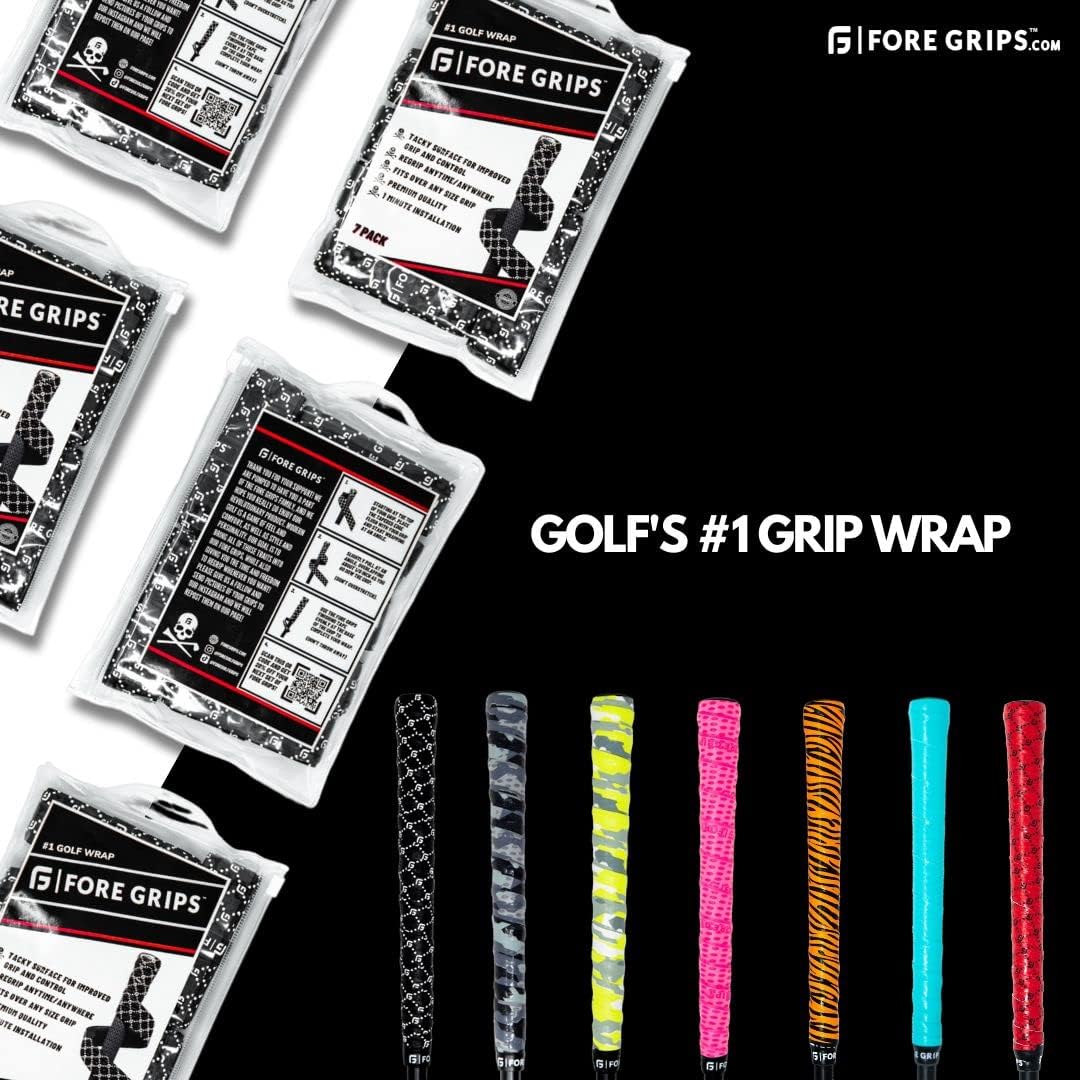 FORE GRIPS  GOLF’S #1 GRIP WRAP (7-PACK) – Elimina la molestia de volver a agarrar – ABRIR. ENVOLUCIÓN. JUEGA
