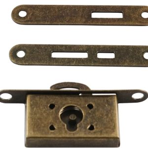 Cerradura de mortaja completa, 1 juego de mini cerraduras de bronce con llave de esqueleto, cerraduras pequeñas antiguas para caja de joyería, caja Cerradura de mortaja completa, 1 juego de mini cerraduras de bronce con llave de esqueleto, cerraduras pequeñas antiguas para caja de joyería, caja