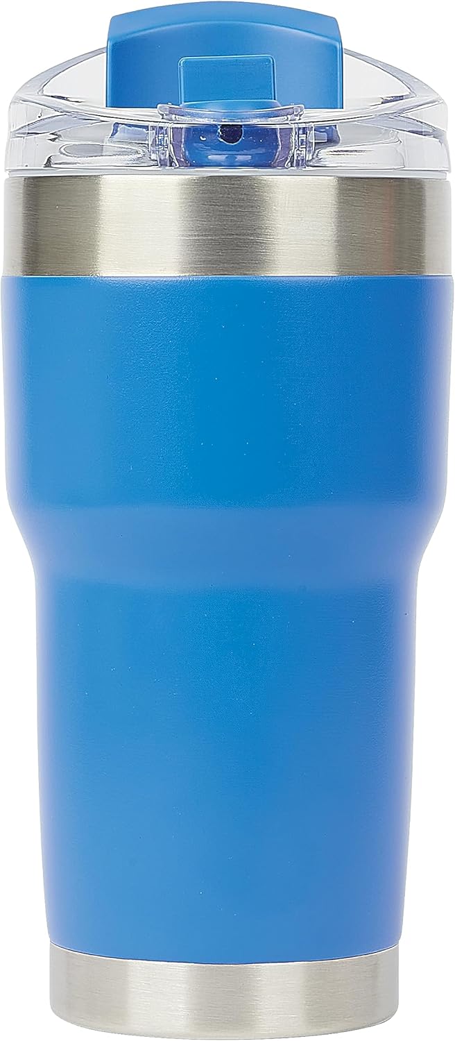 Pelican Hydration Pelican Traveler – Vaso aislado al vacío de 22 onzas, de acero inoxidable, doble pared, con tapa doble, taza de café aislada con