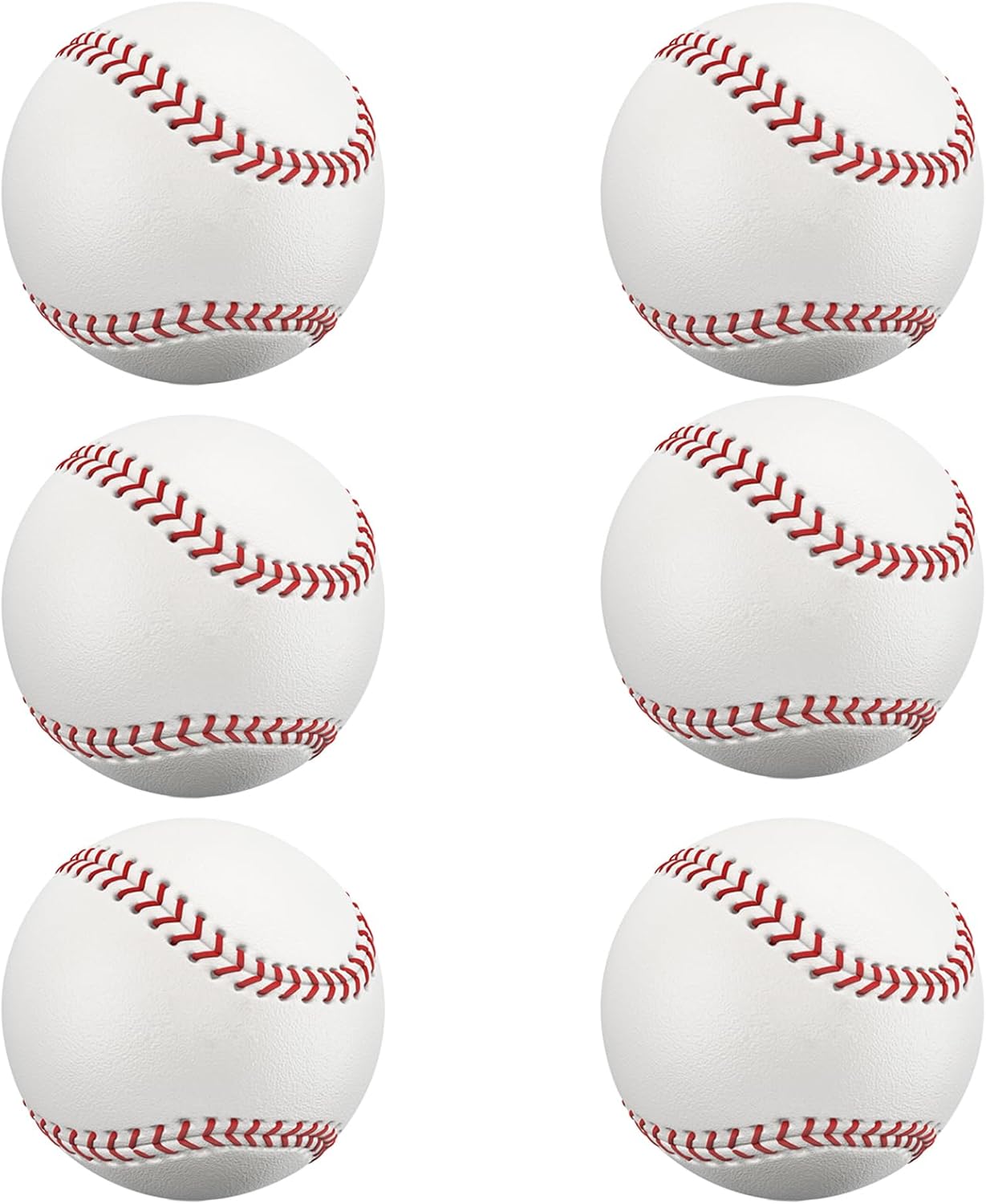 OMYOPY Paquete de 2 pelotas de béisbol en blanco con núcleo de corcho sólido, pelotas de béisbol de 9 pulgadas, autógrafos sin marcar, para juego de