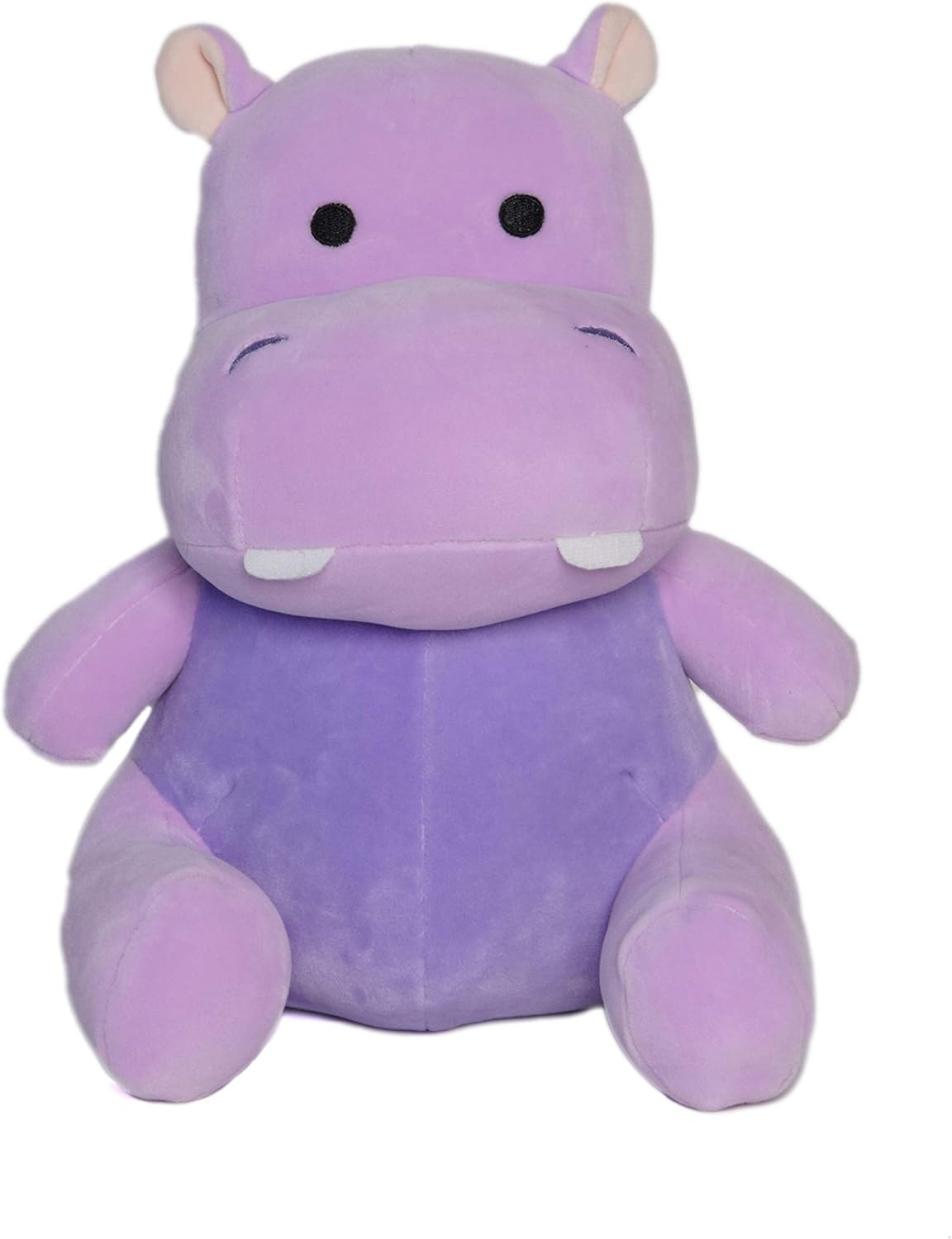 Peluche de hipopótamo morado  Peluche de hipopótamo de 10 pulgadas  Abrazo y abrazo con tela suave y relleno  Lindo juguete de regalo para niños y