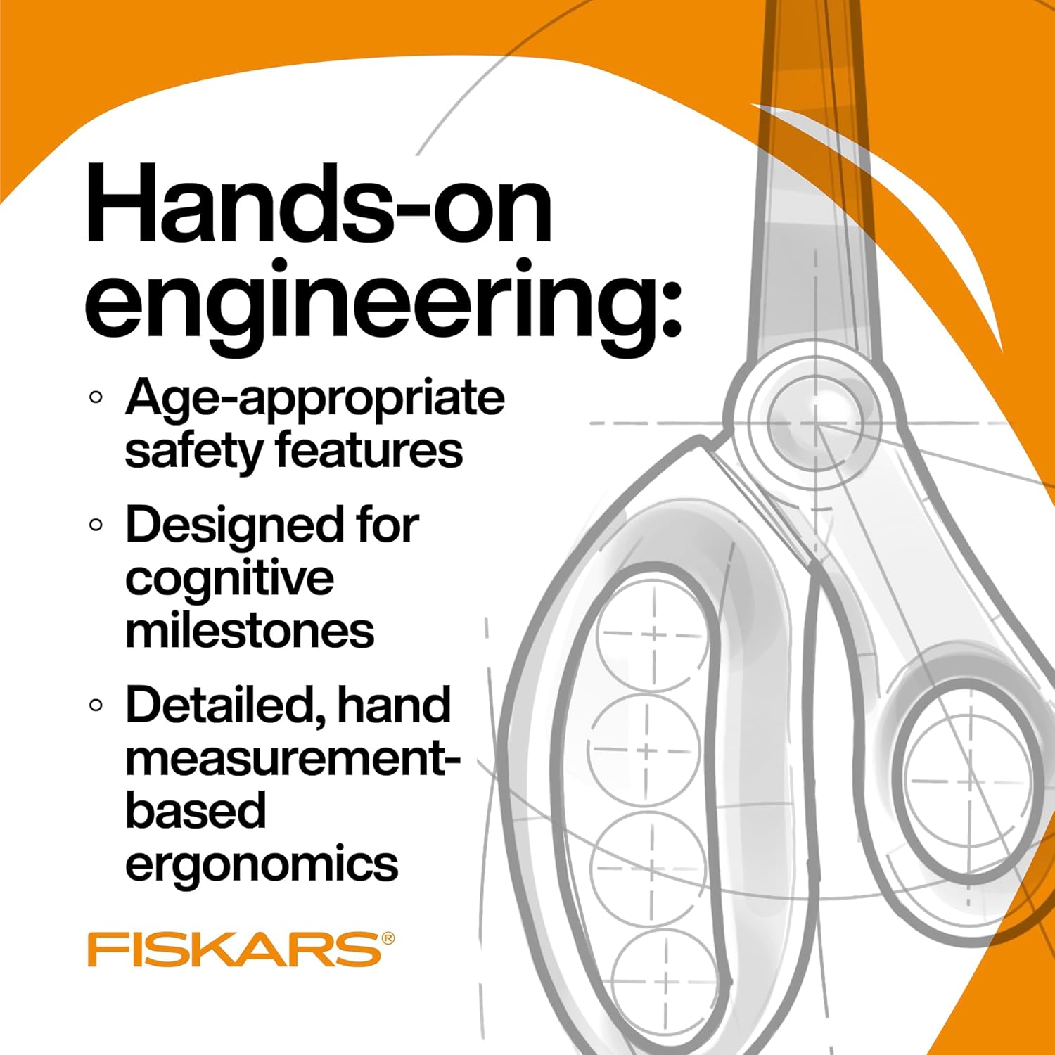 Fiskars Tijeras puntiagudas para niños Classpack (5 pulgadas, 12 unidades)