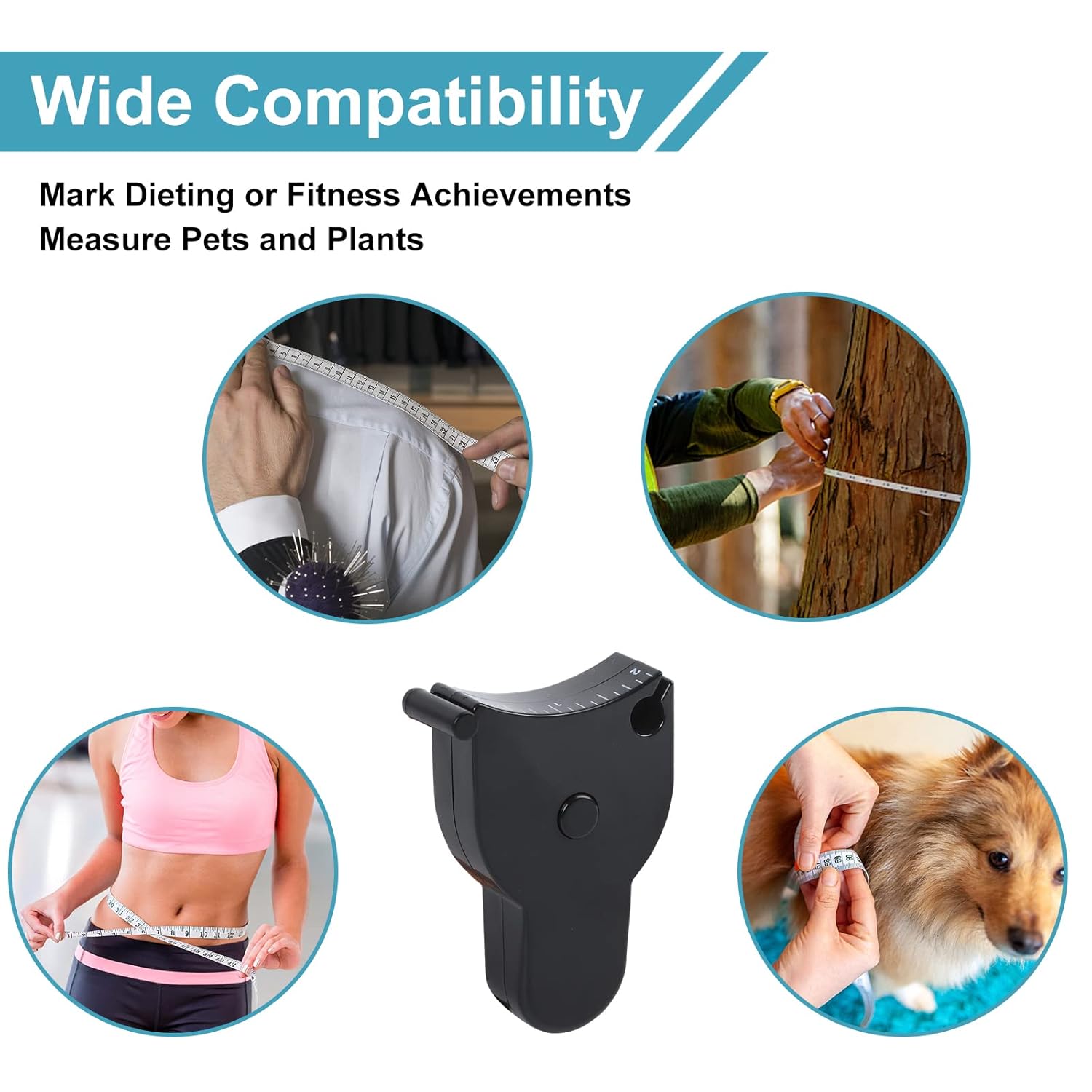 Cinta métrica flexible suave de 60 pulgadas59.1 in, regla telescópica automática, para medición corporal, medida de costura, fitness en casa