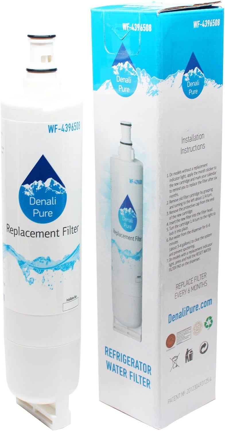 Paquete de 2 filtros de agua de repuesto para refrigerador Whirlpool 2203220, compatible con cartucho de filtro de agua para refrigerador Whirlpool