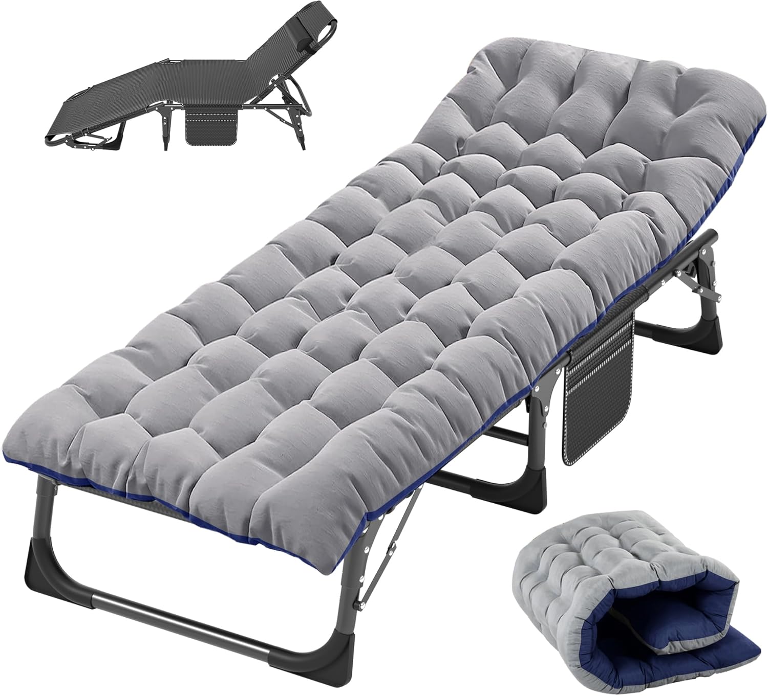 Slsy Cama plegable con colchón, camas plegables para invitados, cuna escondida para adultos, cama plegable portátil con posiciones ajustables para