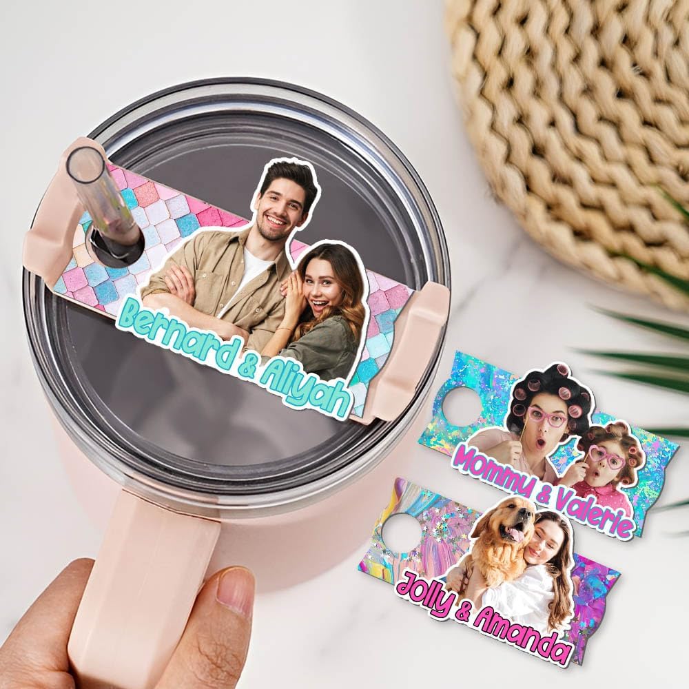LASFOUR Placa de nombre personalizada de la taza Stanley, placa de nombre de accesorios de taza Stanley, placa de nombre Stanley de 30 onzas  40