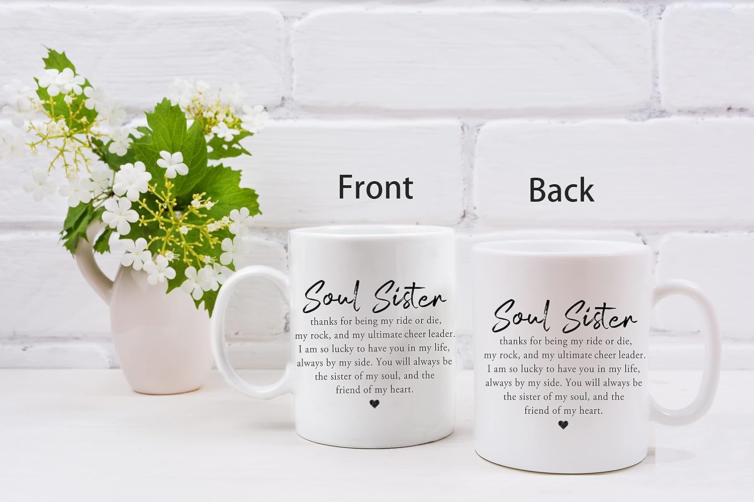 Taza de café con definición de hermana del alma, mejor amiga, mejor amiga, mejor amiga, hermana del alma, regalos para mujeres y niñas, regalo