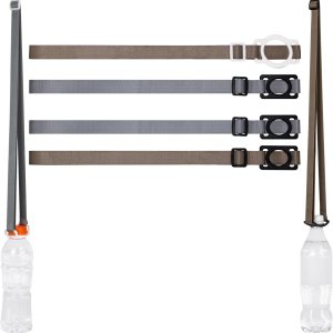 XCX Paquete de 6 correas cruzadas para botella de agua purificada, botella de primavera natural, cuello largo y soporte ajustable para agua, para XCX Paquete de 6 correas cruzadas para botella de agua purificada, botella de primavera natural, cuello largo y soporte ajustable para agua, para