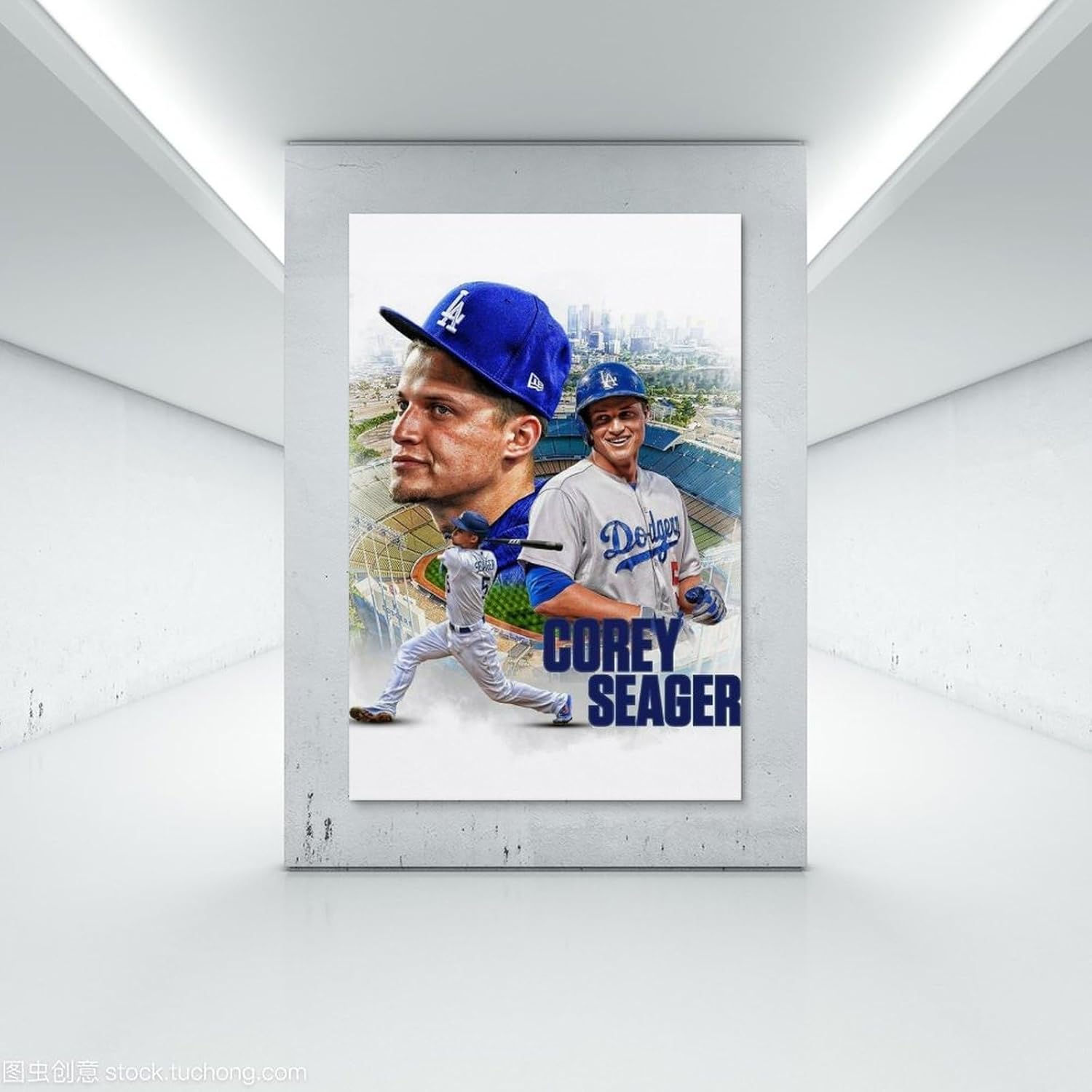 FitNxt Corey Seager – Póster de baloncesto decorativo para pared, pintura en lienzo, regalo, sala de estar, decoración de dormitorio, obras de arte