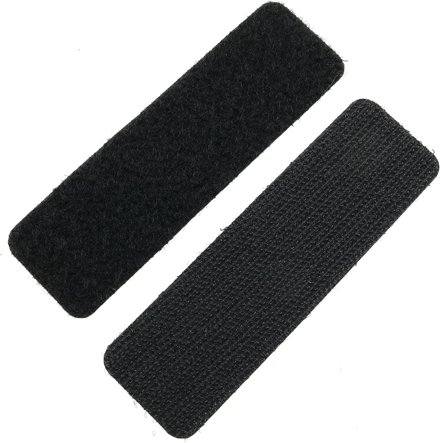 20 almohadillas adhesivas para sofá, 3.937 x 1.181 in, rectangular, color negro, con tiras adhesivas de gancho para sofá, silla, asiento doble,