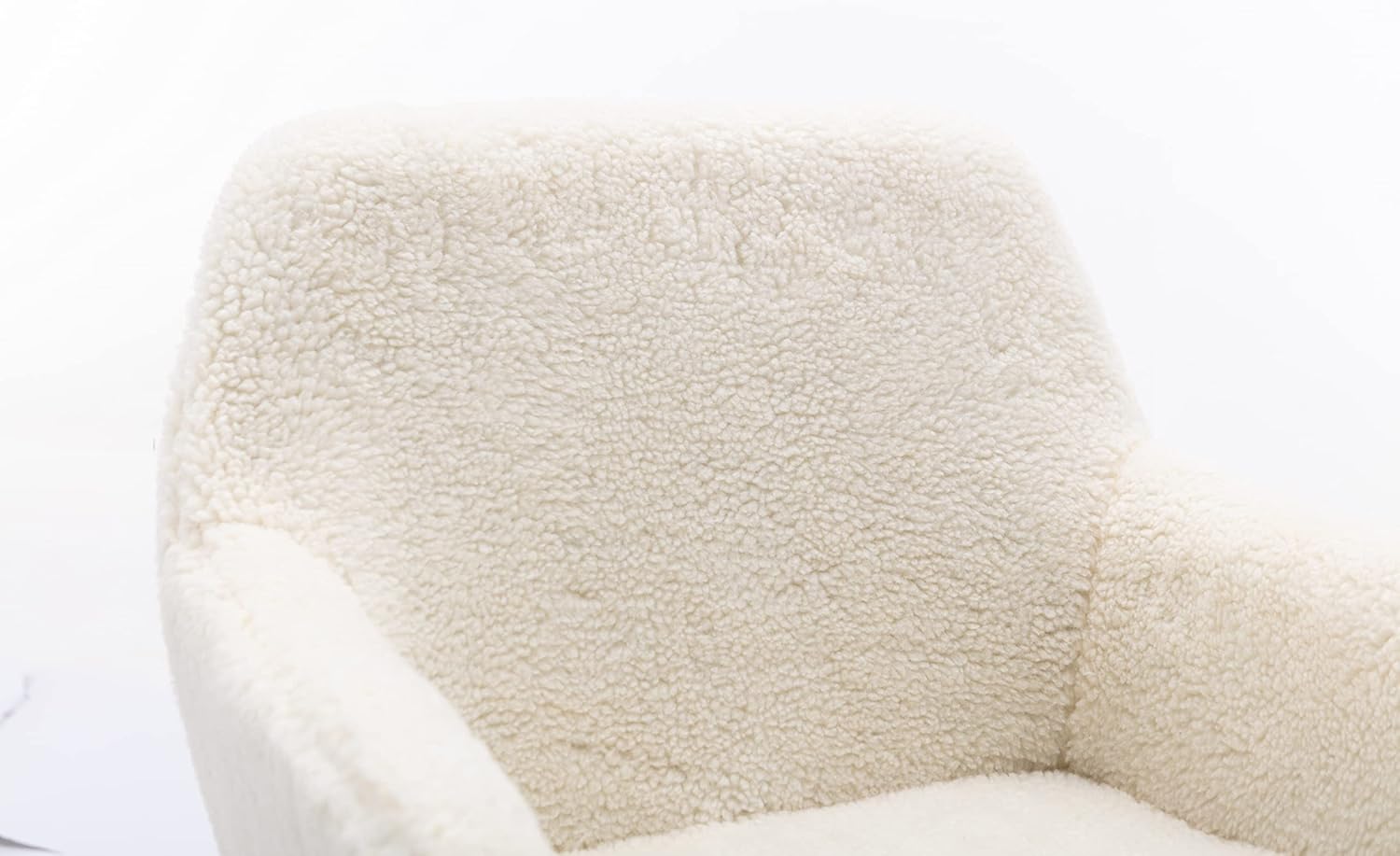 Silla de tocador de piel sintética para niñas, silla de escritorio peluda con ruedas, bonita silla de maquillaje esponjosa, cómoda silla de