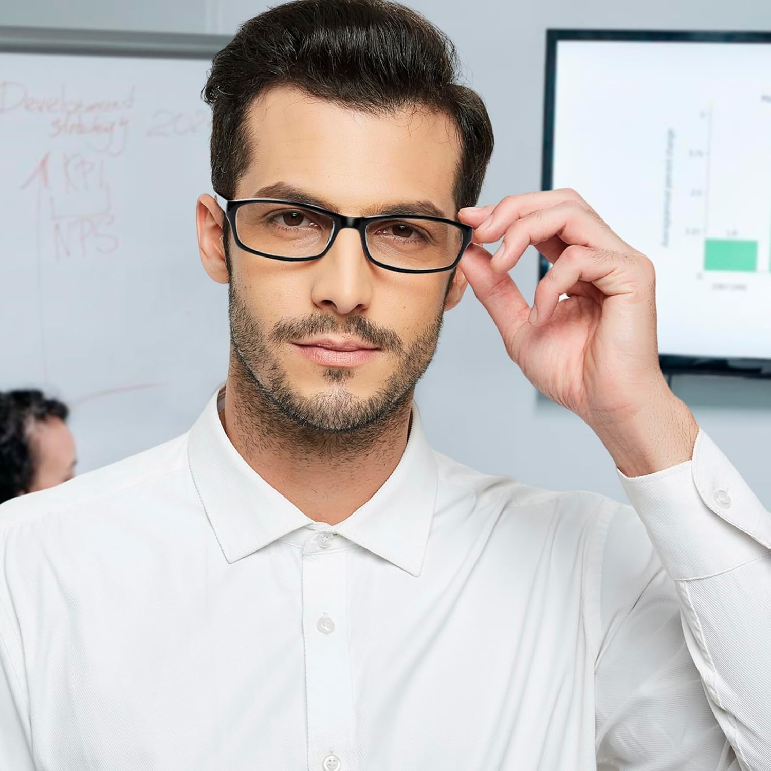 Kerecsen Gafas de lectura, 5 pares de lectores de moda para mujer, bisagra de resorte con patrón impreso, anteojos para mujer (mezcla de colores -4,