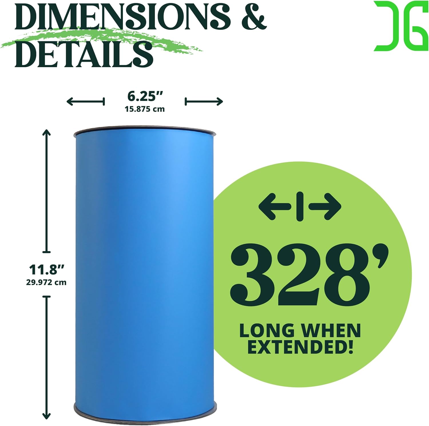 Catchmaster GRO AG Rollo azul de 12 pulgadas, paquete de 2 unidades, tira adhesiva enrollable de doble cara, ideal para invernaderos y campos
