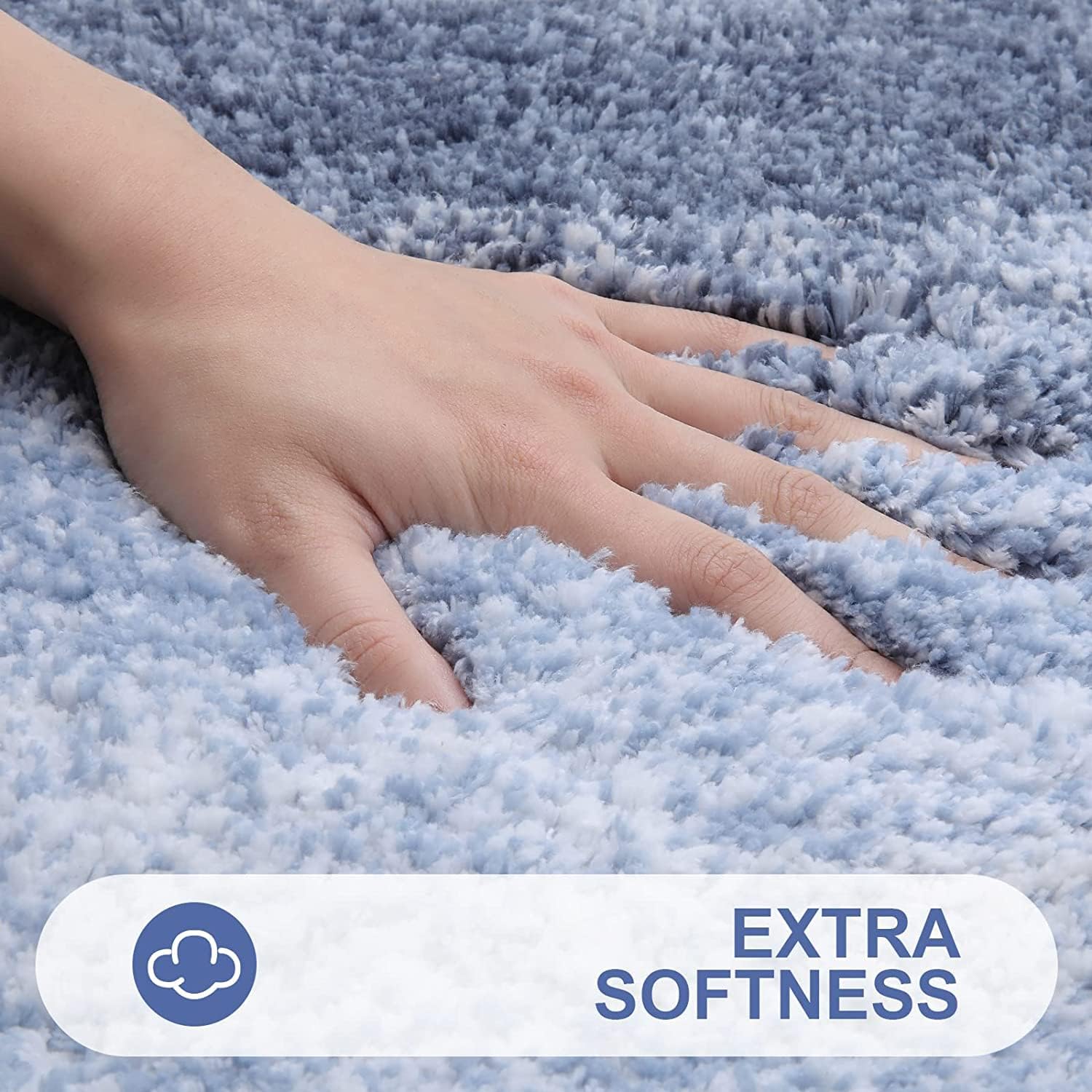 OLANLY Juego de 2 alfombras de baño y alfombras de baño ombré, tamaño 59 x 20 pulgadas y juego de alfombras de baño 30 x 20 + 24 x 20 pulgadas,
