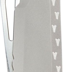 Southern Grind Cuchillo plegable de pingüino con hoja de satén de punto caído y mango de titanio Rev. 01 Southern Grind Cuchillo plegable de pingüino con hoja de satén de punto caído y mango de titanio Rev. 01