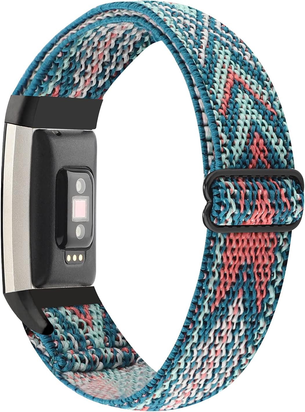 Banda elástica ajustable para reloj compatible con Fitbit Charge 2. Correa de nailon elástica, suave para muñecas. Pulsera deportiva de repuesto